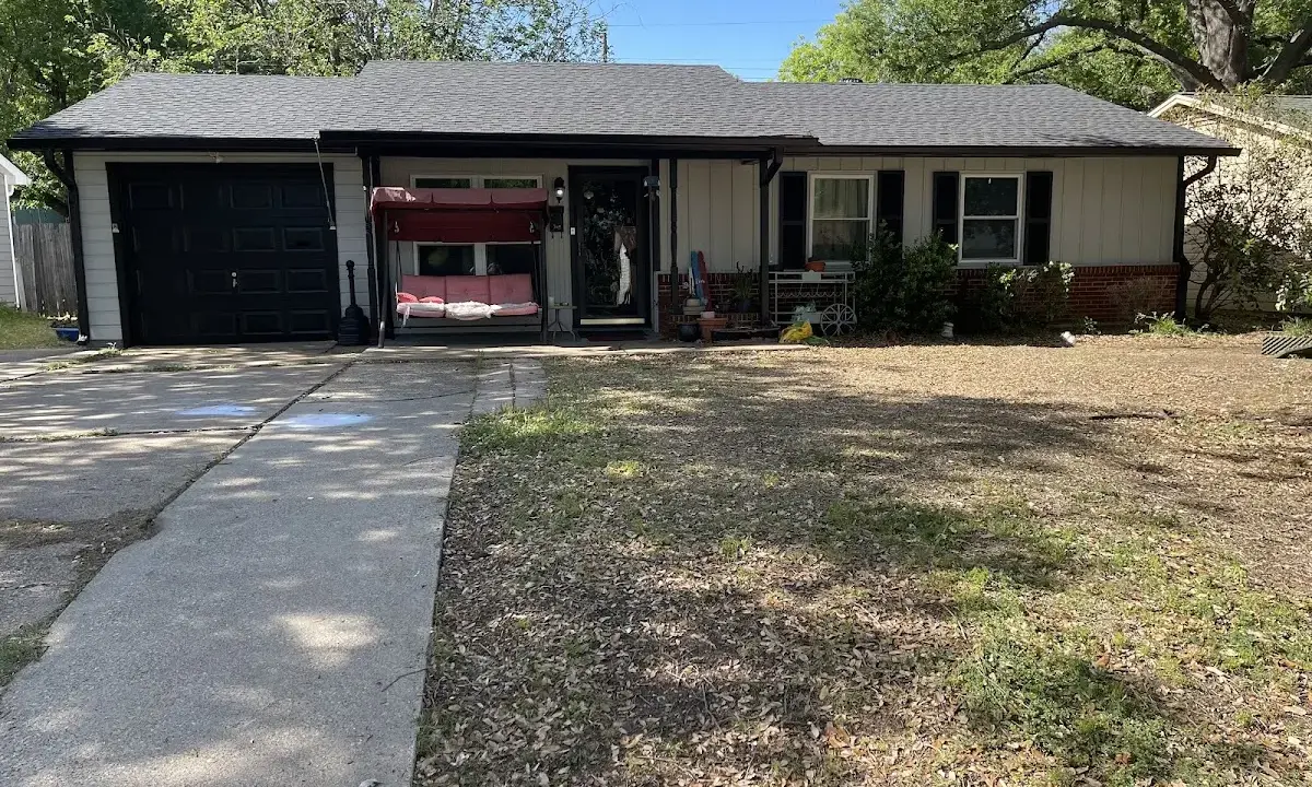 Asphalt Shingle Roof Repair crew at work on a residential roof in Peachtree Corners